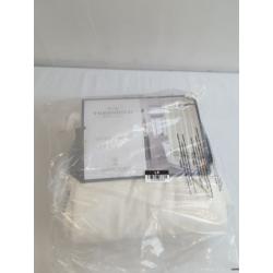 Striped Fringe Shower Curtain Off-White - Threshold