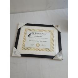 14 x 11 Matted to 8.5 x 11 Document Frame - Threshold