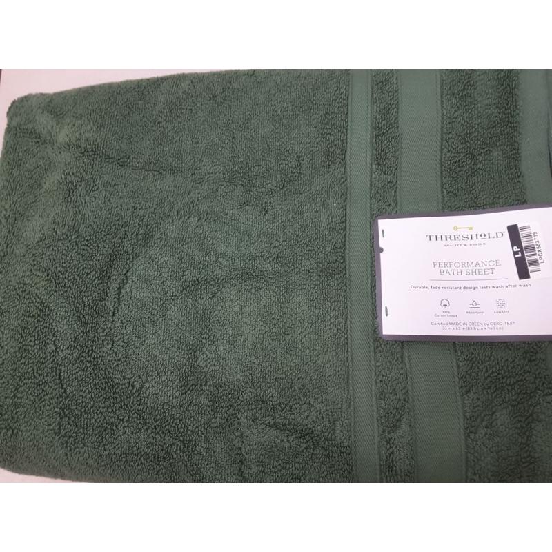 Performance Bath Sheet Dark Green - Threshold™