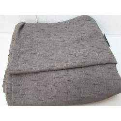 95x54 Textural Boucle Light Filtering Curtain Panel Brown - Threshold