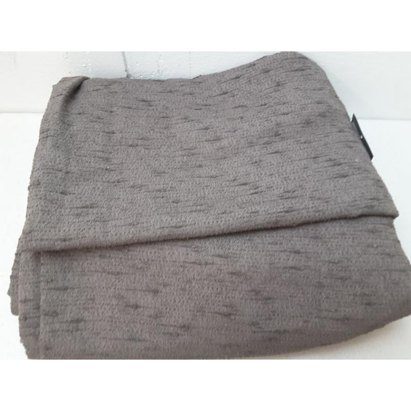 95x54 Textural Boucle Light Filtering Curtain Panel Brown - Threshold