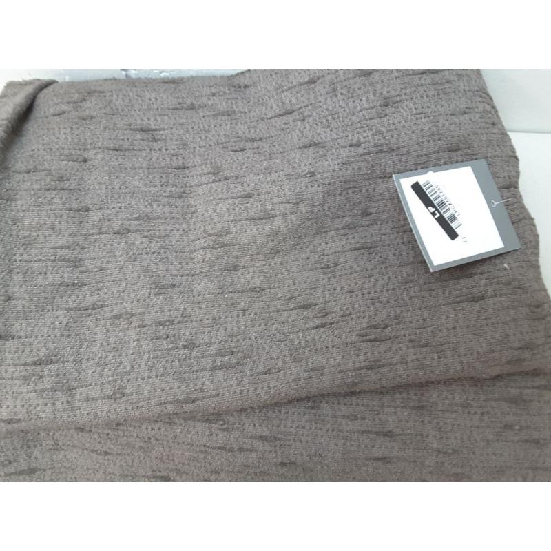 95x54 Textural Boucle Light Filtering Curtain Panel Brown - Threshold