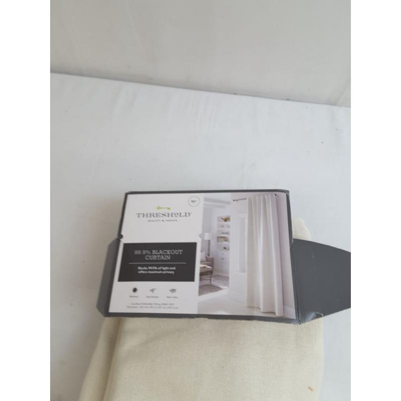 Aruba Linen Blackout Curtain Panel - Threshold