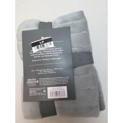 Standard Velvet Solid Quilt Sham Gray - Threshold