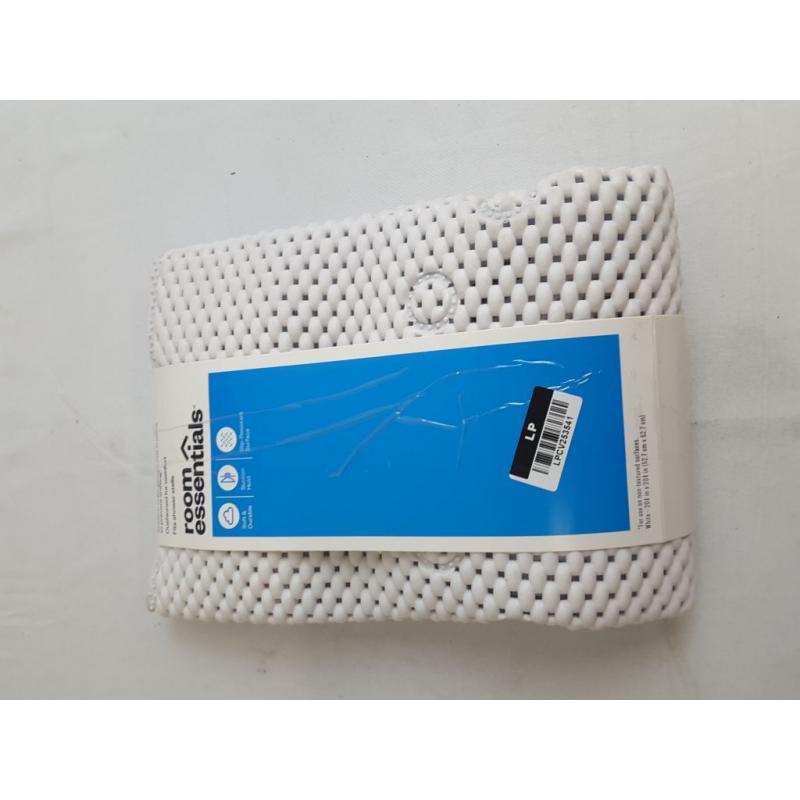 PVC/Cushion Shower Stall Mat White - Room Essentials