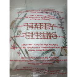 'Happy Spring' Square Throw Pillow Cream - Threshold