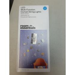 100ltr LED Plug-in Curtain String Lights with Clips - Room Essentials
