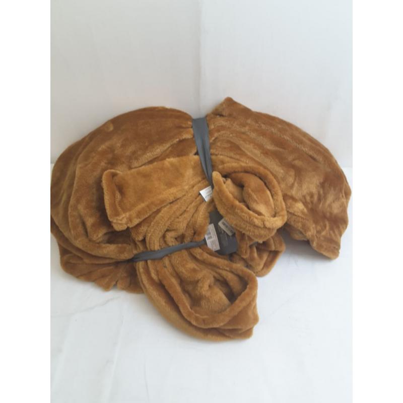 Twin/Twin XL Microplush Bed Blanket Caramel - Threshold