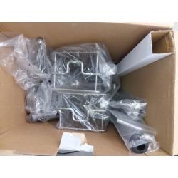Steel L Shaped Tension Pole Caddy Chrome