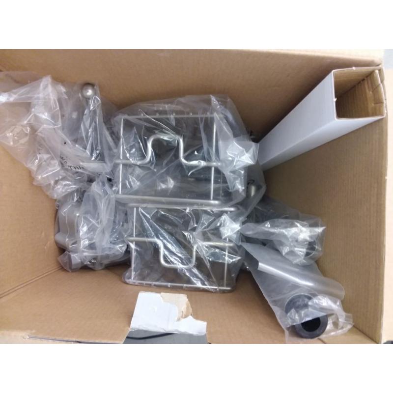 Steel L Shaped Tension Pole Caddy Chrome