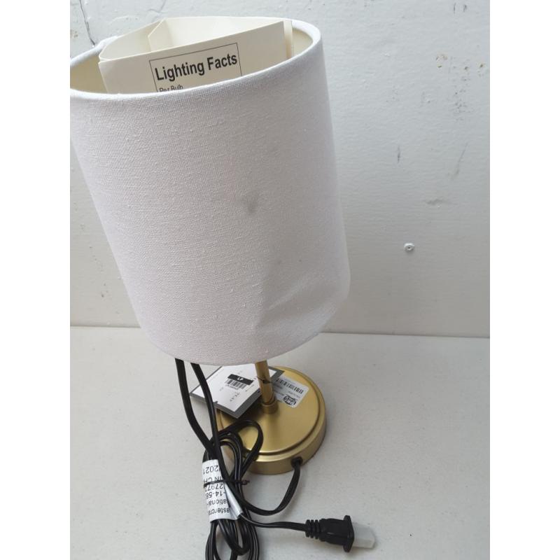 Metal Stick Mini Table Lamp Brass (Includes LED Light Bulb) - Threshold