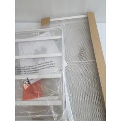 2 Tier Shoe Rack White Metal Mesh - Brightroom