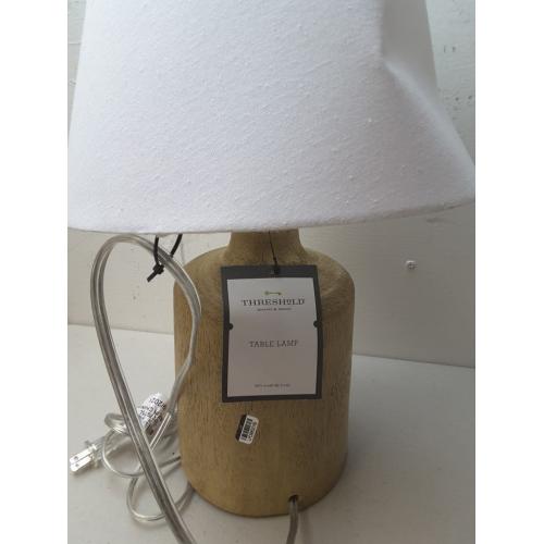Ceramic Jar Shaped Accent Table Lamp Light Brown - Threshold