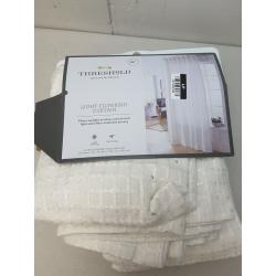 84x54 Light Filtering Honeycomb Curtain Panel White - Threshold