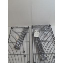 3 Tier Wire Shelving Black - Brightroom