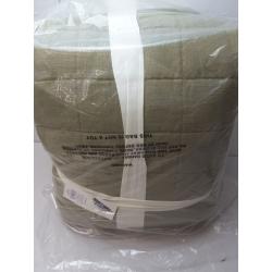 King Plus Heavyweight Linen Blend Quilt Moss Green - Casaluna