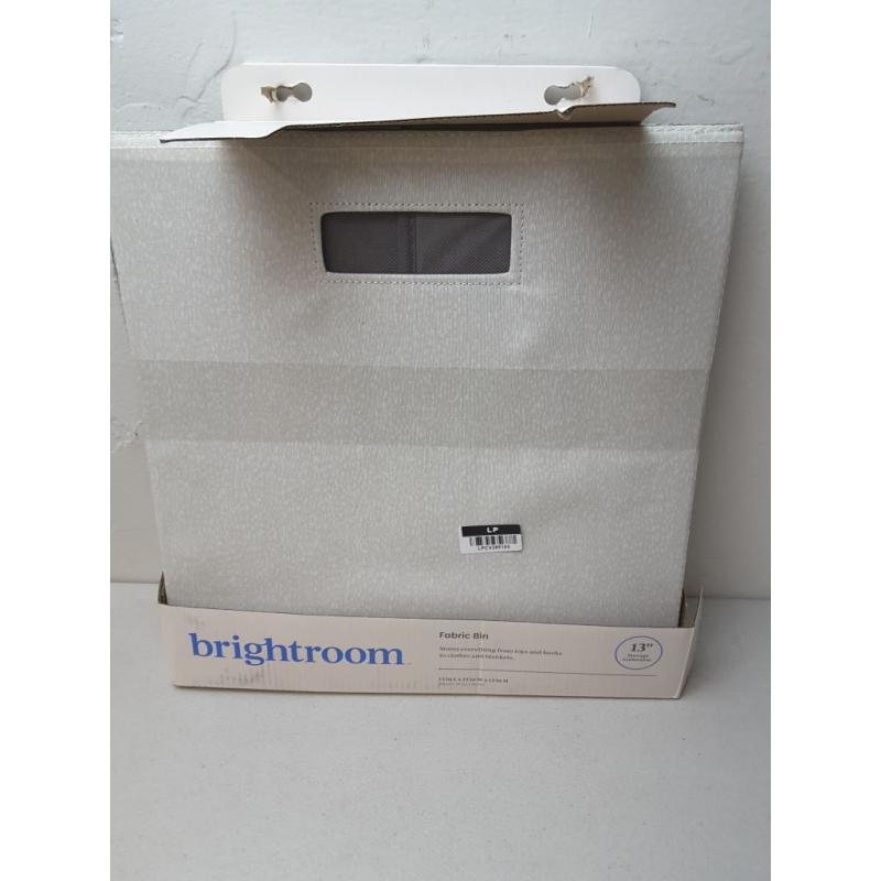 13 x 13 Fabric Bin Khaki Texture - Brightroom