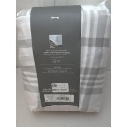 Twin/Twin XL Printed Pattern Performance Sheet Set Gray Plaid - Threshold