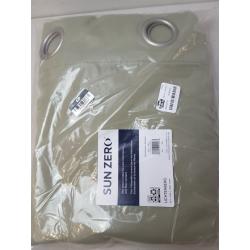 108x54 Kenneth Energy Saving Blackout Grommet Top Curtain Panel Green-Sun Zero