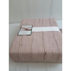 60x86 Oversized 100% Cotton Bed Throw Blush - Threshold