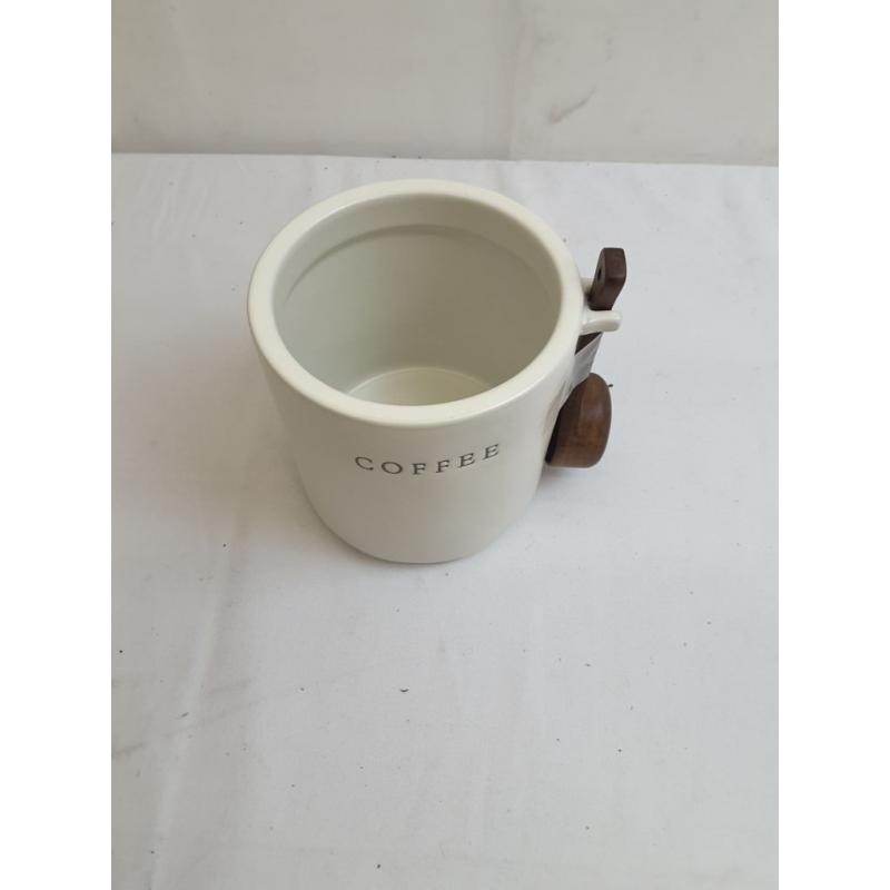 Stoneware Coffee Canister with Wood Lid & Scoop - Hearth & Hand with Magnolia