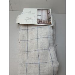 95 Modest Windowpane Plaid Curtain Panel Faded Blue - Hearth & Hand with Magnolia