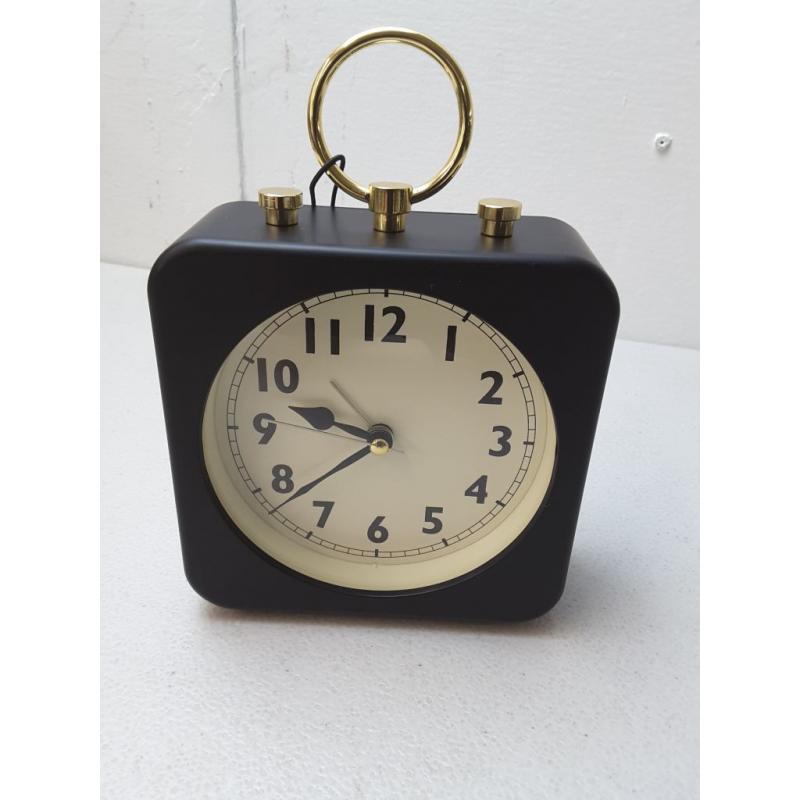 5 Square Alarm Clock Black - Threshold