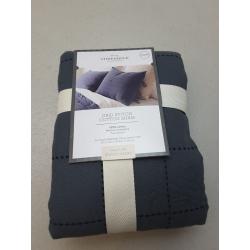 Standard Grid Stitch Cotton Quilt Sham Blue/Navy - Threshold designed with Studio McGee