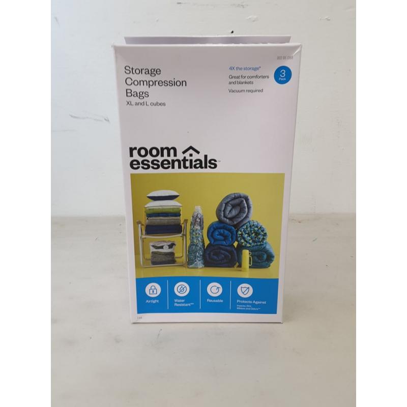 3 Cube Compression Bags Combo Clear - Room Essentials