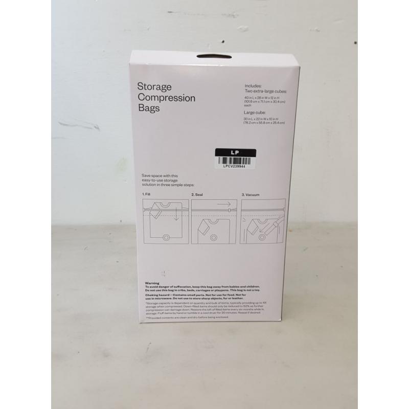 3 Cube Compression Bags Combo Clear - Room Essentials
