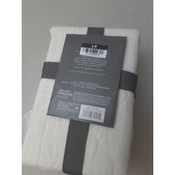 Standard Diamond Stitch Cotton Linen Quilt Sham White - Threshold