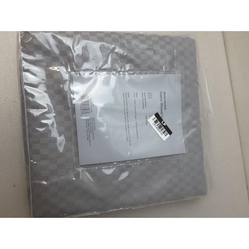 Waterproof Fabric Heavy Weight Shower Liner Gray - Made By Design