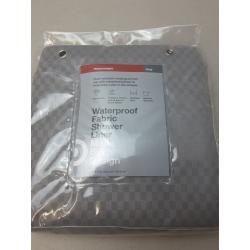 Waterproof Fabric Heavy Weight Shower Liner Gray - Made By Design
