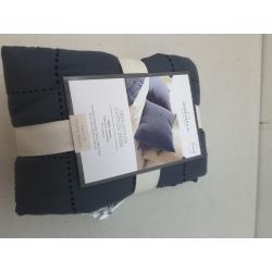 Grid Stitch Cotton Quilt Sham Blue/Gray - Threshold™ Designed With Studio Mcgee