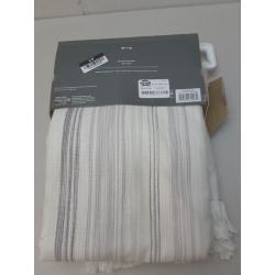 84x50 Striped Light filtering Curtain Panel Gray - Threshold