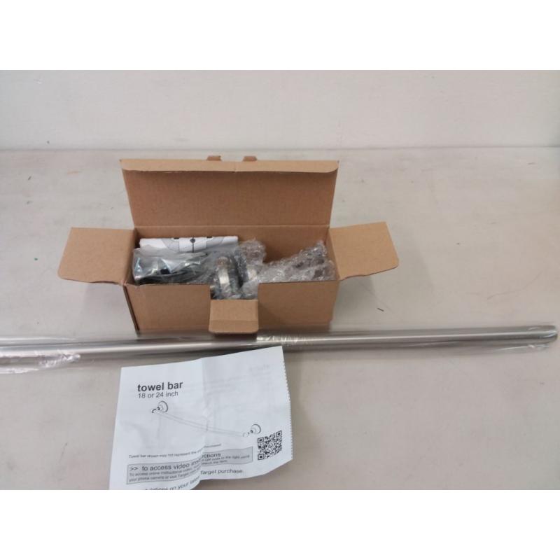 24 Clean Towel Bar Brushed Nickel
