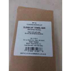 24 Clean Towel Bar Brushed Nickel