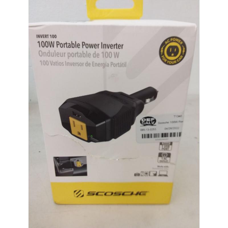 100W Power Inverter 12V with 12W USB and AC Outlet