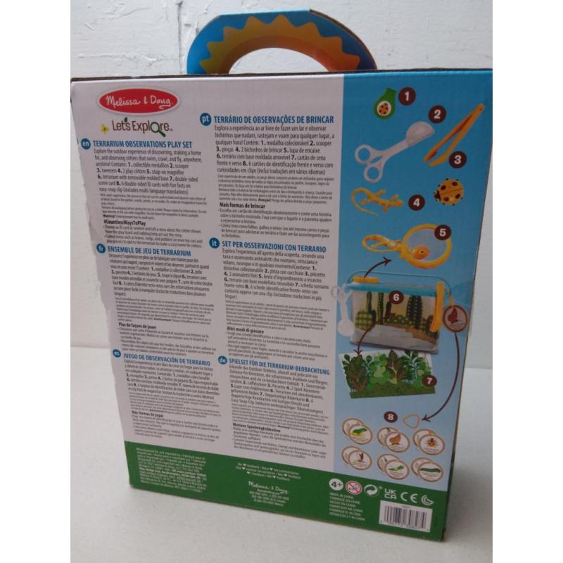 Melissa & Doug Let's Explore Terrarium Observations Play Set