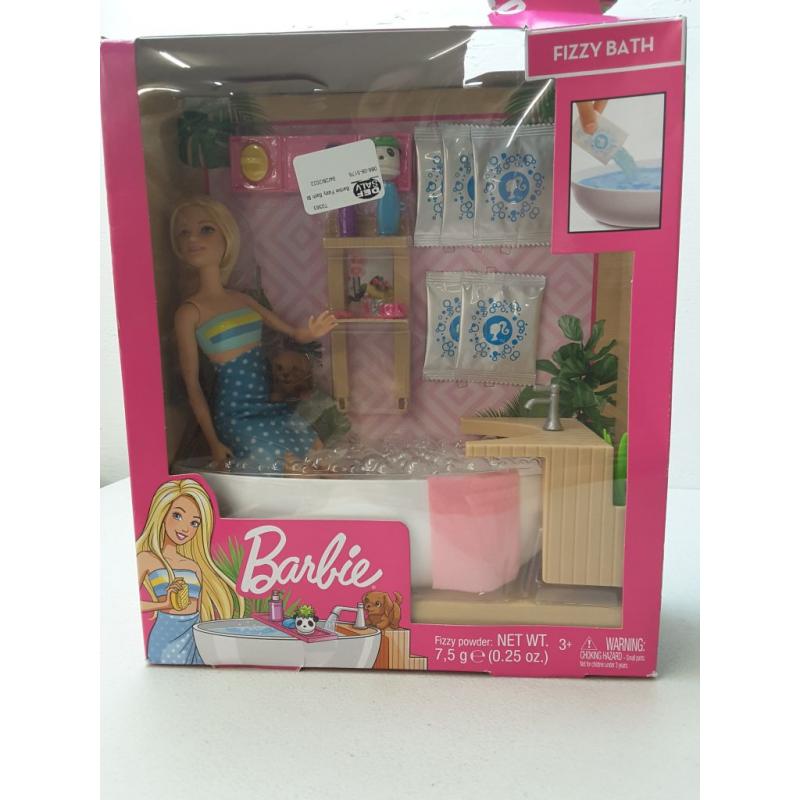 Barbie Fizzy Bath Blonde Doll and Playset