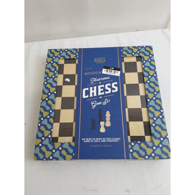 Professor Puzzle Traditional Chess Game Set (Please be advised that sets may be missing pieces or otherwise incomplete.)
