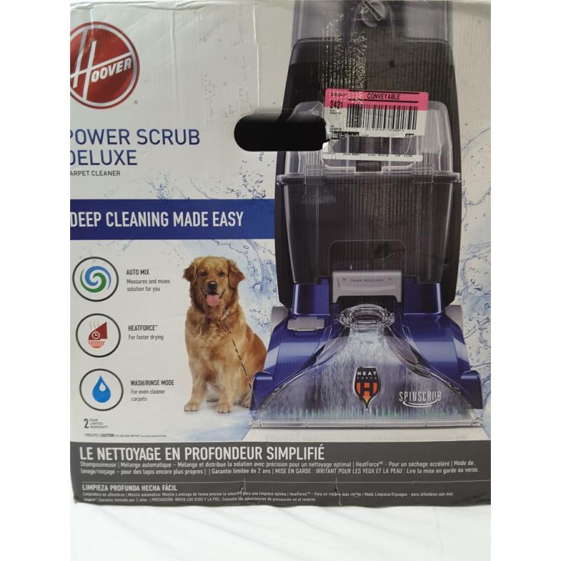 Hoover Power Scrub Deluxe Carpet Cleaner Machine and Upright Shampooer - FH50141