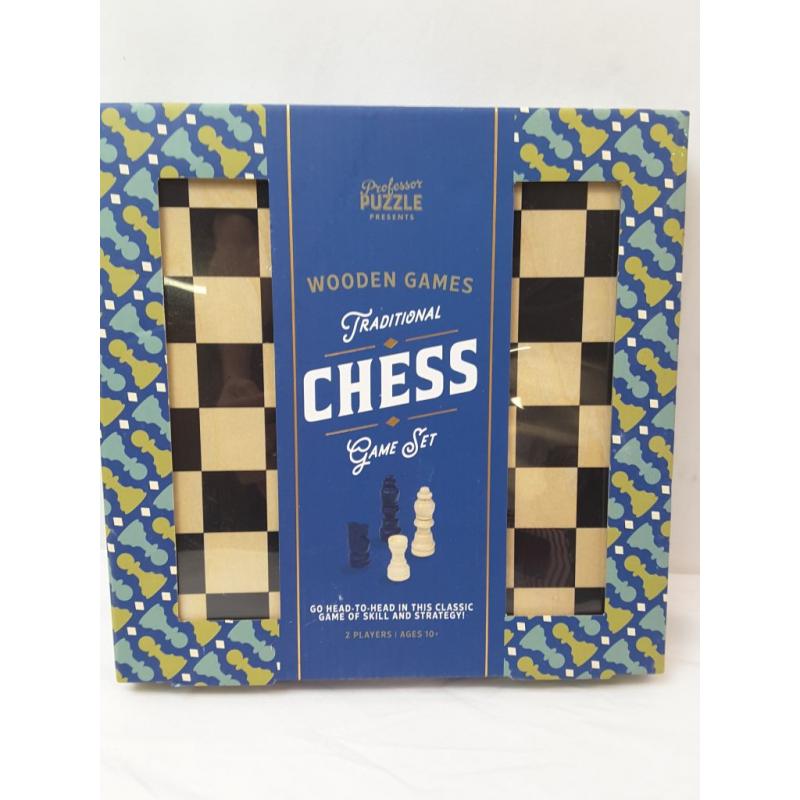 Professor Puzzel Traditional Chess Set