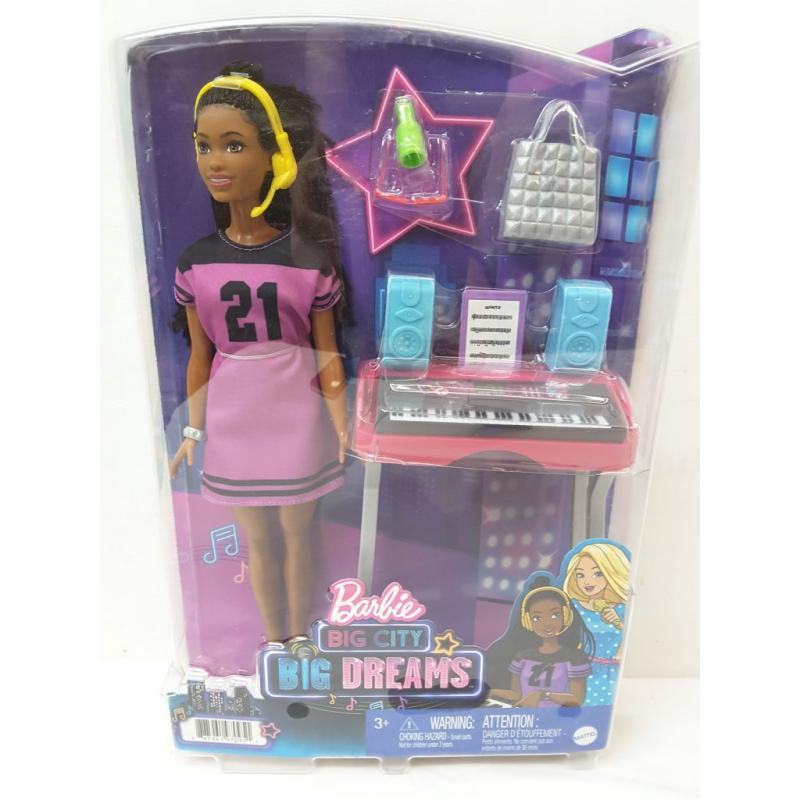 Barbie: Big City, Big Dreams Barbie Brooklyn Roberts Doll  & Music Studio Playset