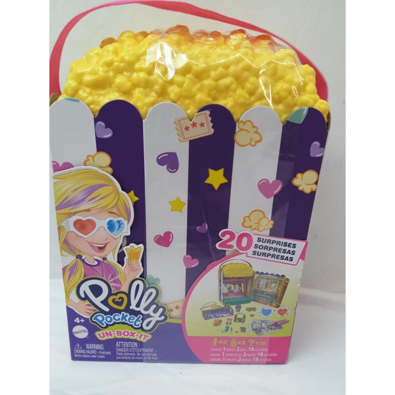 Polly Pocket Un-Box-It Popcorn Box Playset