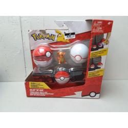 Pokemon  - Clip 'N' Go Poke Ball Belt Set - Poke Ball- Premier Ball- and Charman