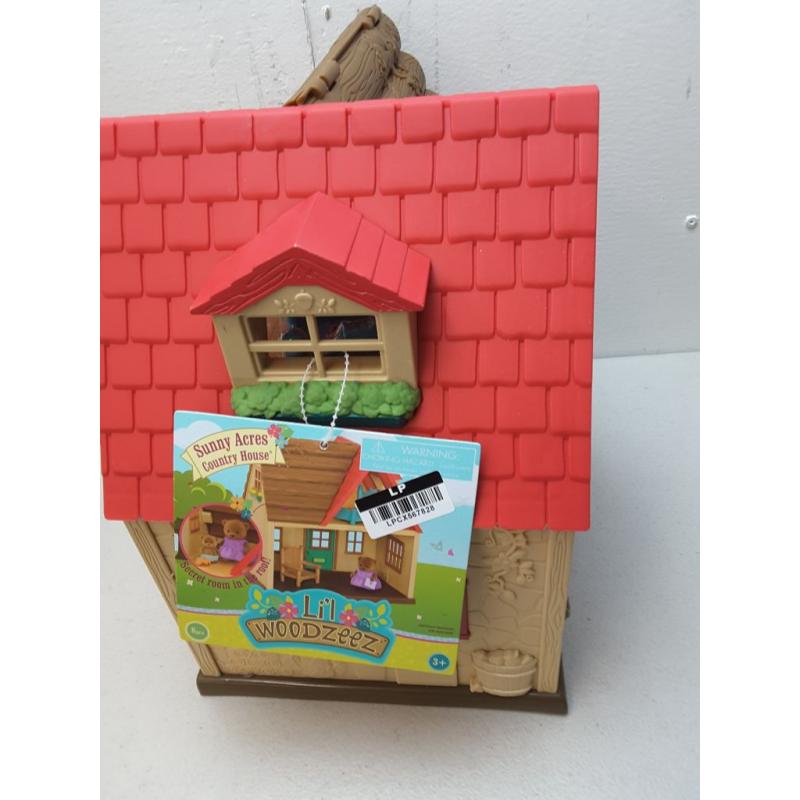Li'l Woodzeez Country House – 8pc Toy House Playset