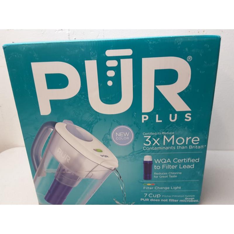 PUR PLUS 7 Cup Pitcher, with Filter Change Light - Ocean