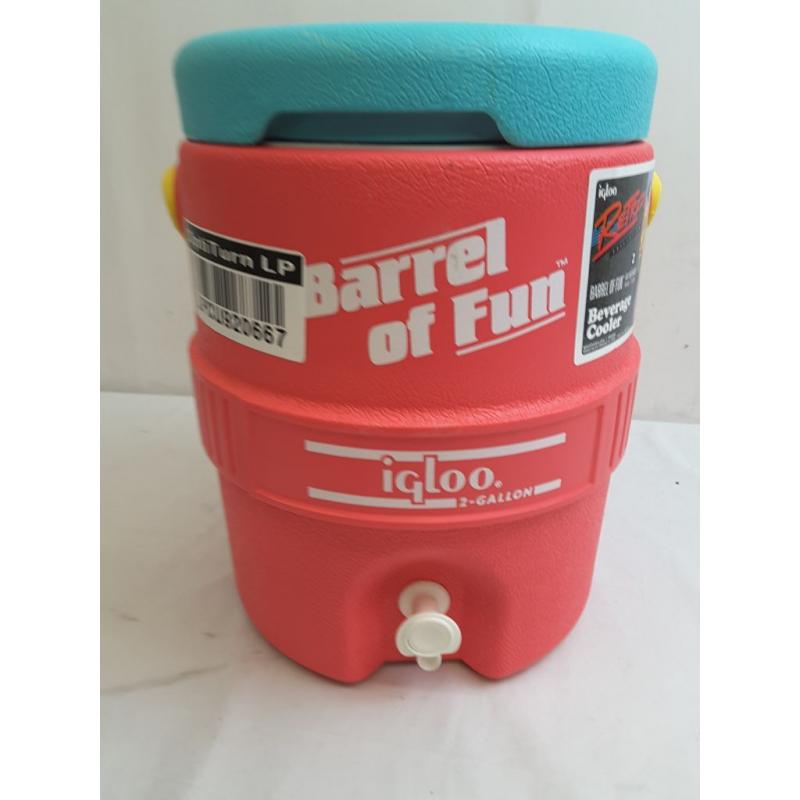 Igloo Barrel of Fun 2 Gallon Portable Beverage Server - Watermelon