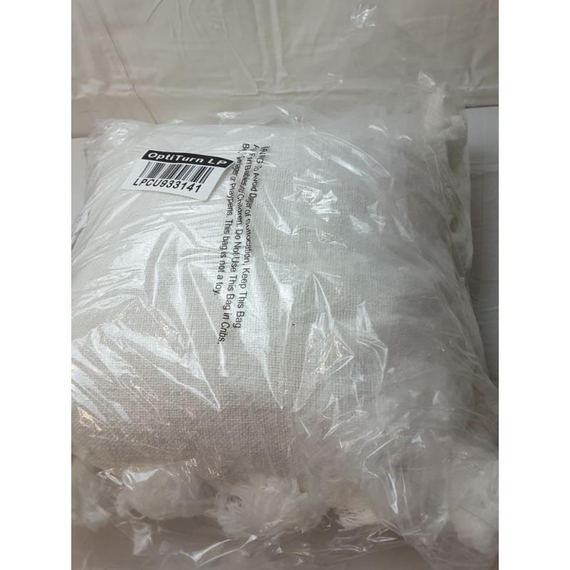 Square Textured Cotton Tassel Decorative Throw Pillow White - Threshold